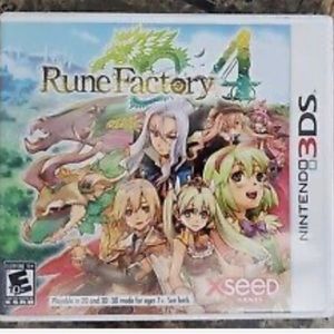 Rune Factory 4 Nintendo 3DS Game